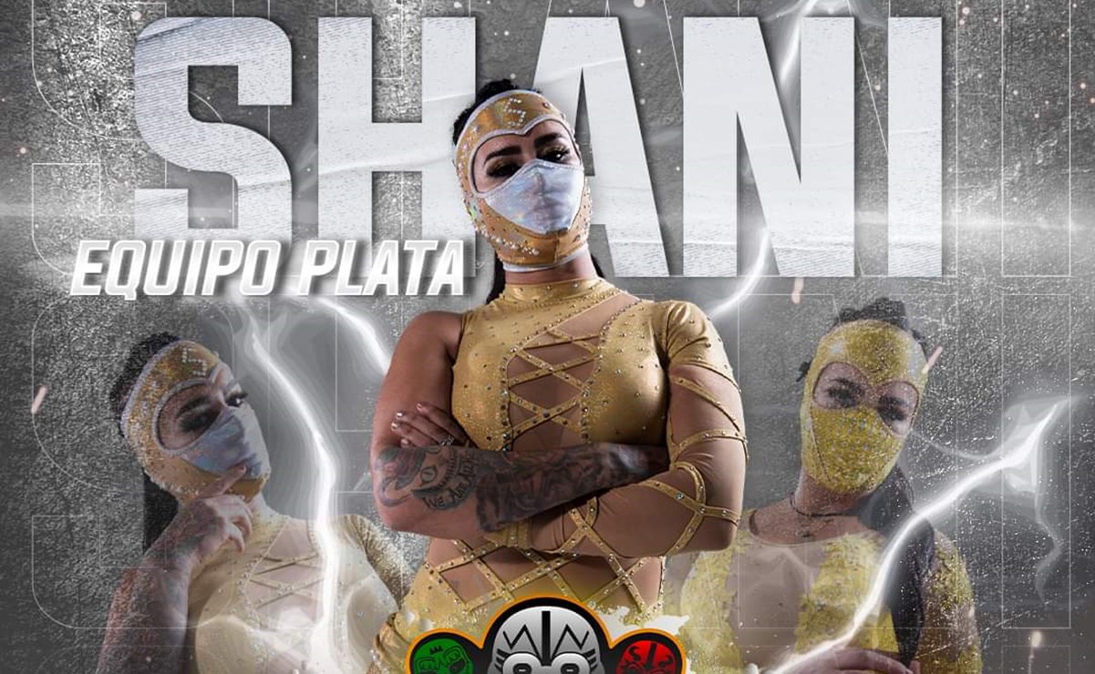 Lady Shani crea 'Máscaras del Freestyle', peculiar función de lucha libre y freestyle