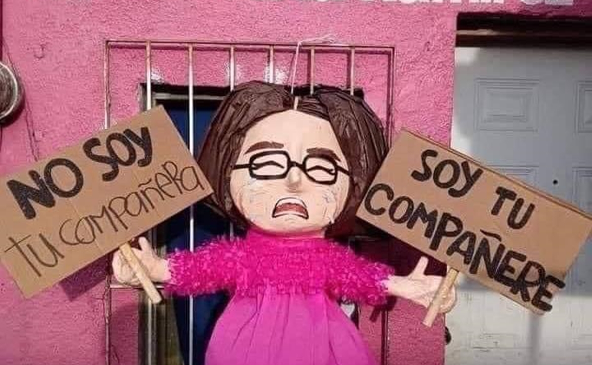 Crean piñata de "compañere" y los tunden en redes