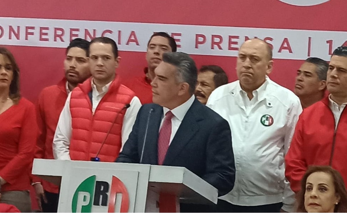 "Alito" Moreno reta a Álvarez Máynez a declinar por Xóchitl Gálvez a cambio de renunciar a dirigencia del PRI y candidatura