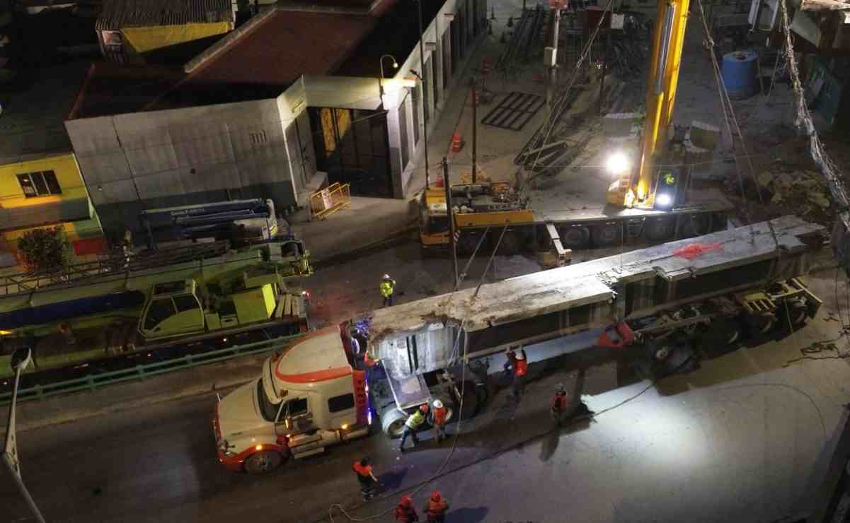 Arranca desmontaje de trabes en tramo elevado de  Pantitlán en la línea 9 