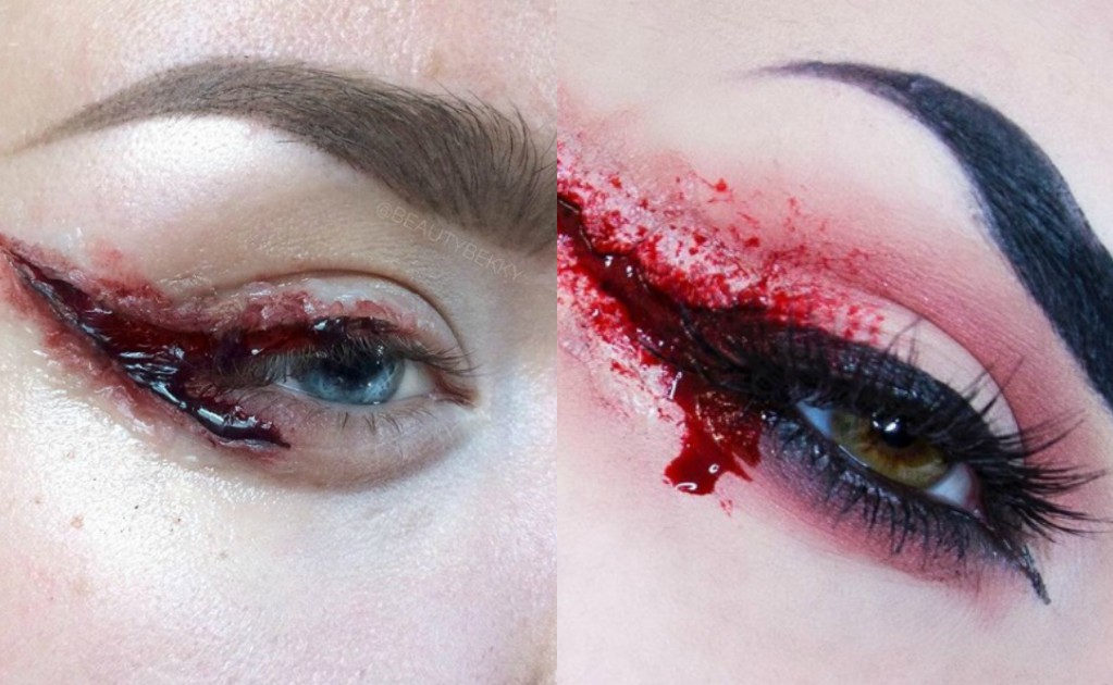 El delineado con sangre paraliza Instagram y se perfila como el maquillaje perfecto para Halloween