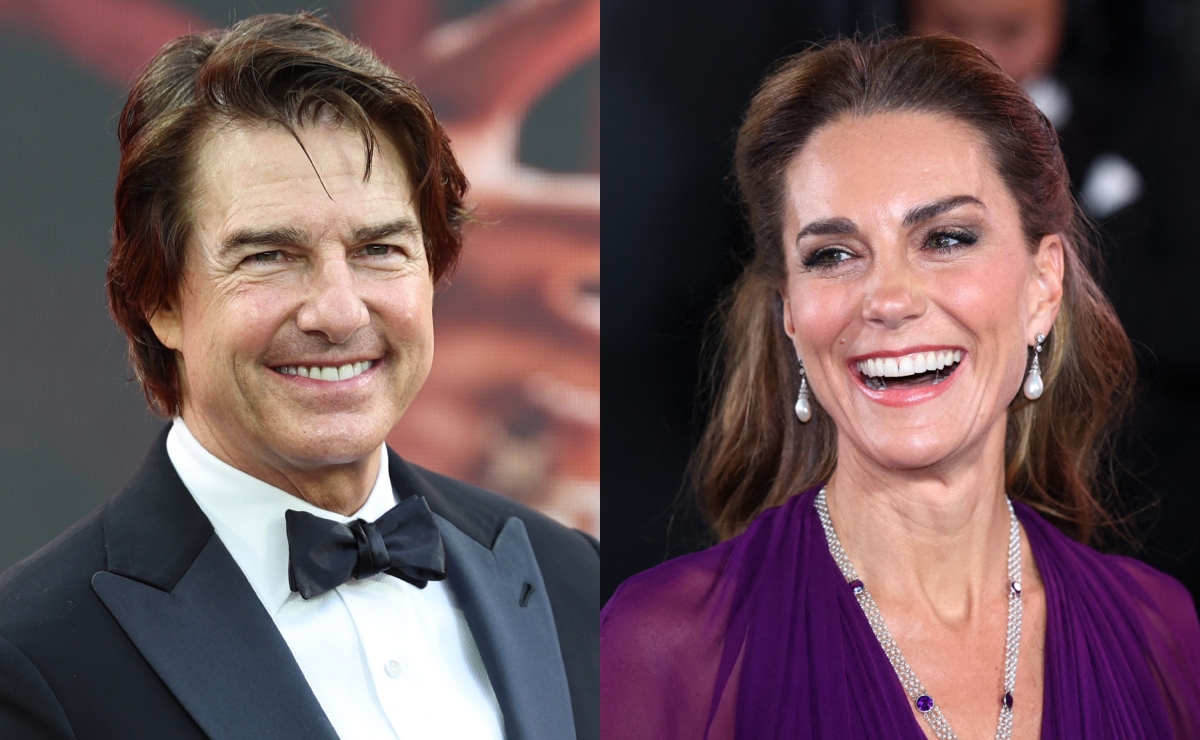 Kate Middleton olvida el protocolo y toma de la mano a Tom Cruise en plena alfombra roja (VIDEO). Foto:  EFE/EPA/NEIL HALL / (Geoff Pugh/Pool Photo via AP)