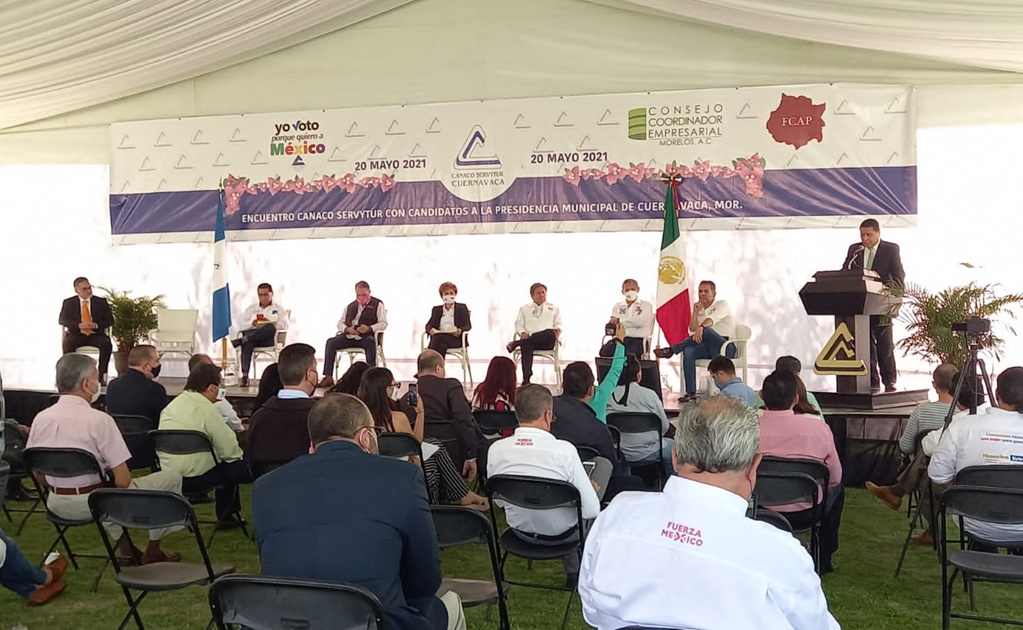 En primer debate, candidatos a la gubernatura de Cuernavaca coinciden en reactivar la economía