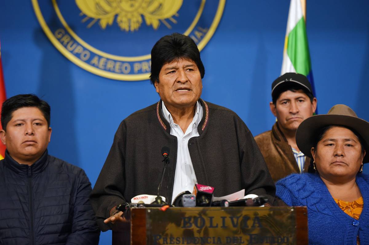 Evo Morales reclama a opositores la “pacificación” de Bolivia
