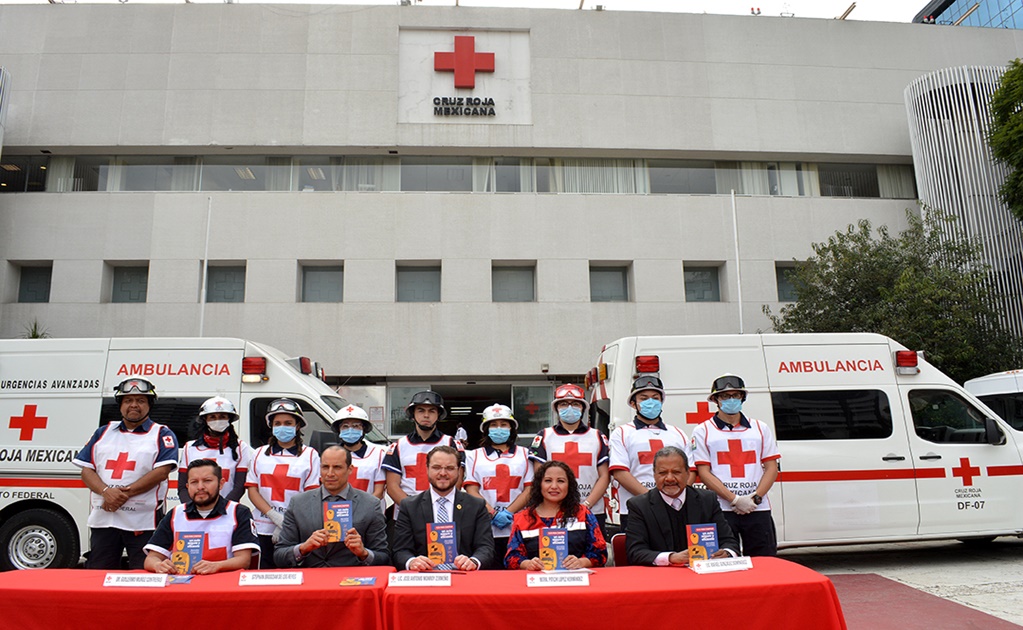 Cruz Roja realiza simulacro de prevención de accidentes automovilísticos