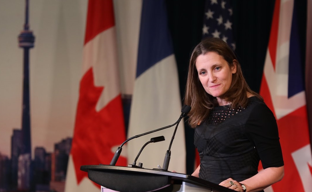 Sólo firmaremos un acuerdo que sea bueno para Canadá: Freeland