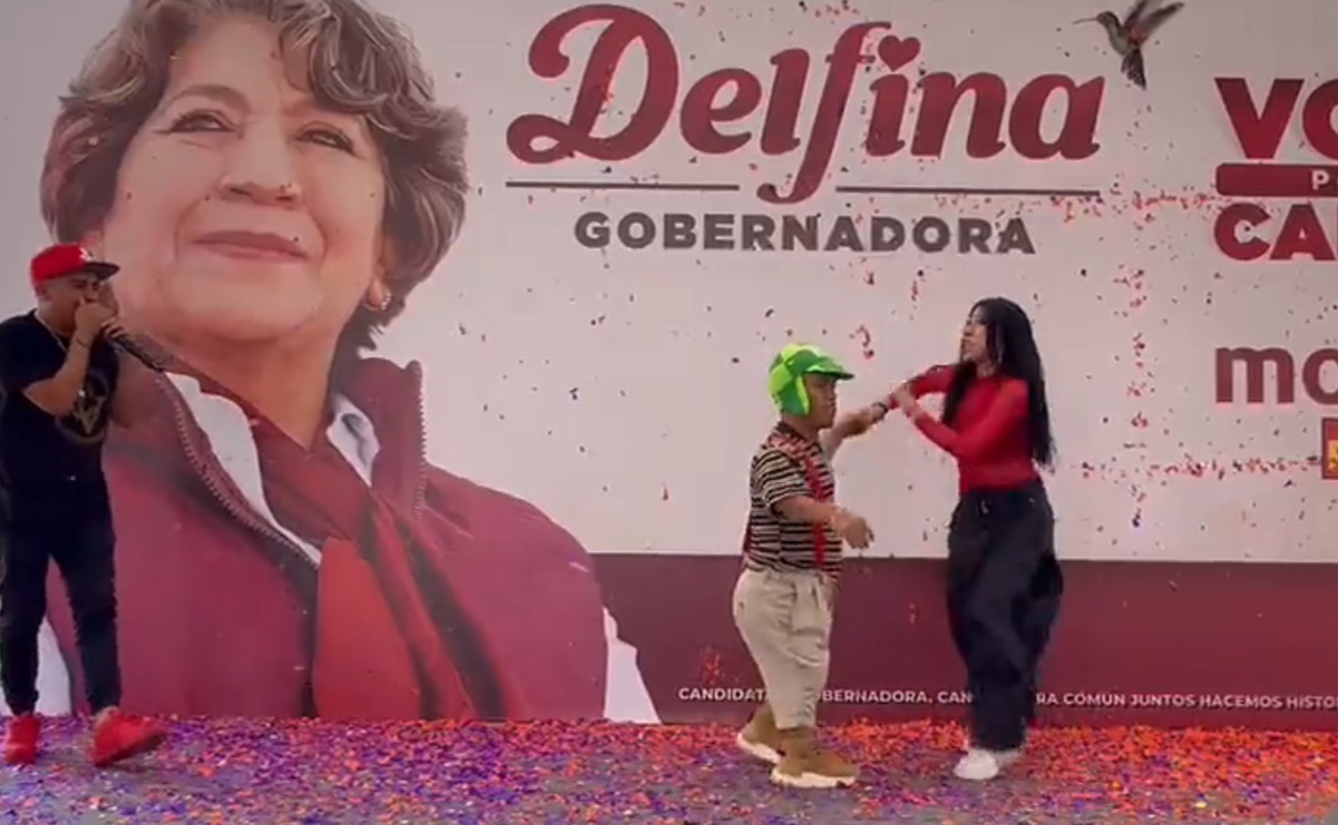 “Gracias futura gobernadora”: Medio Metro saca los pasos prohibidos con Delfina Gómez en el Edomex