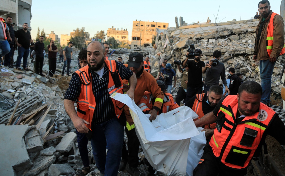 Suman 103 palestinos muertos por bombardeos israelíes, incluyendo 27 niños