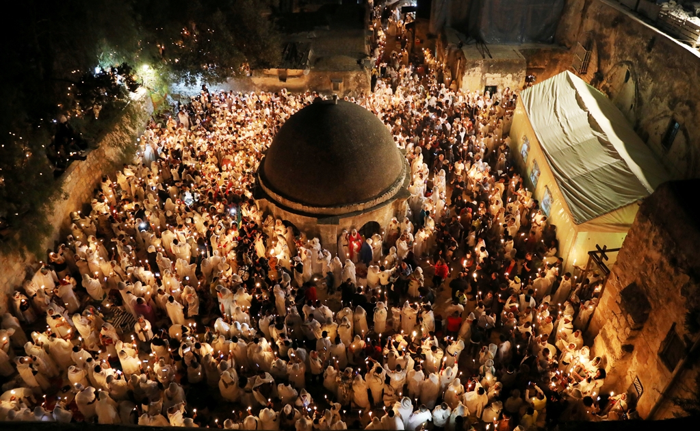 "Siguiendo los pasos del Señor" en el Santo Sepulcro de Jerusalén