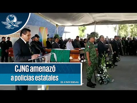 Revelan amenazas del CJNG contra policías estatales