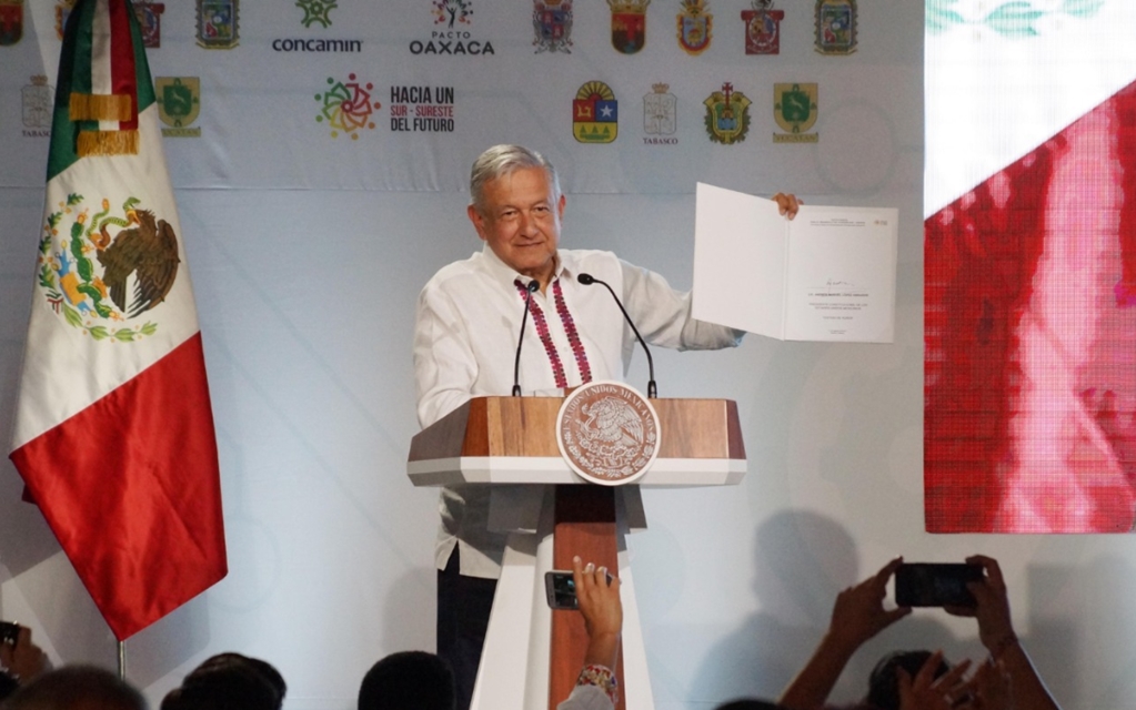 Con Pacto Oaxaca se hará justicia al sureste del país: AMLO