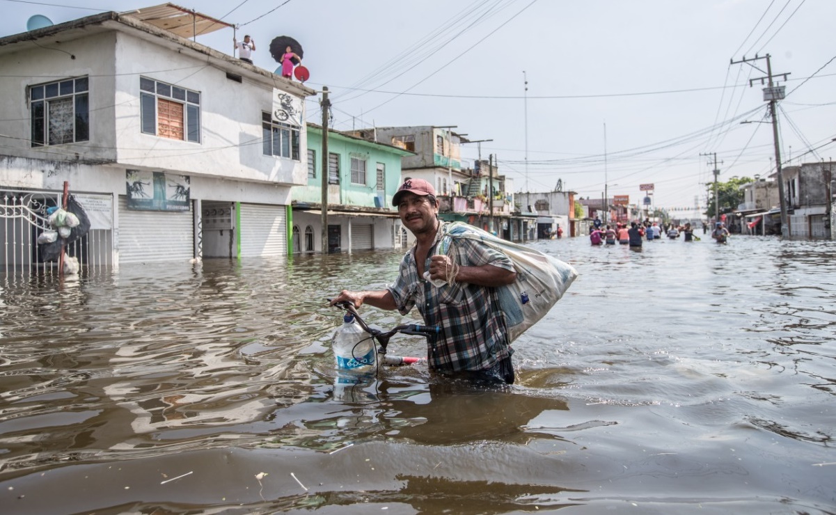 Tabasco descarta que inundaciones lleguen al centro de Villahermosa