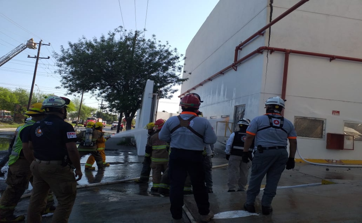 Registran incendio en Fábrica de Apodaca, Nuevo León