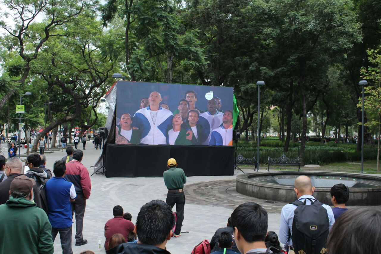 Instalan pantallas para que capitalinos vean Río 2016