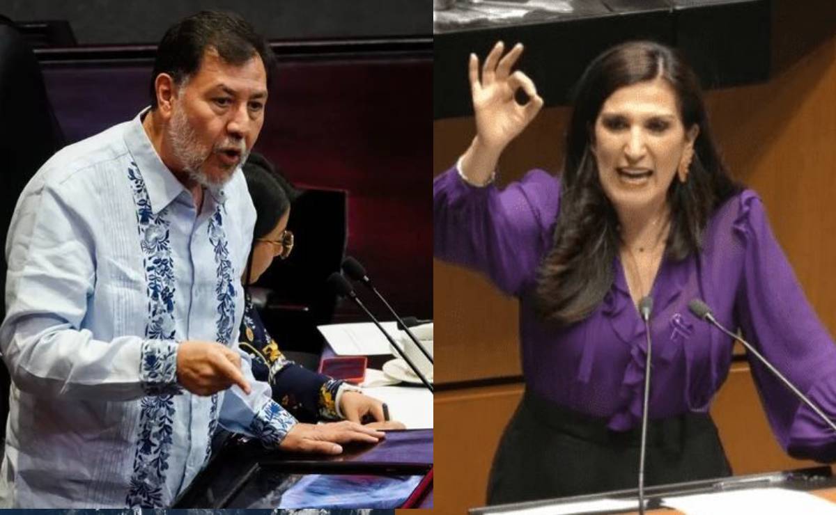 Chocan Fernández Noroña y Kenia López Rabadán en materia de seguridad en espacio de Azucena Uresti