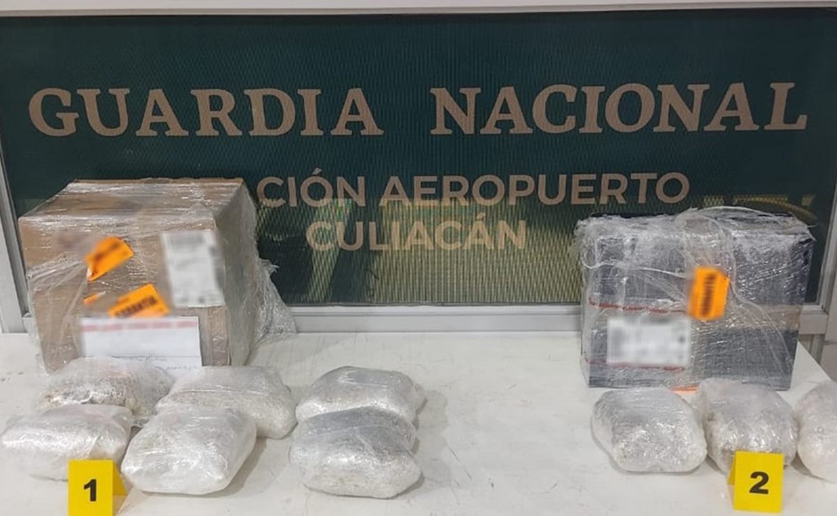 Guardia Nacional asegura paquetes de droga sintética en Sinaloa