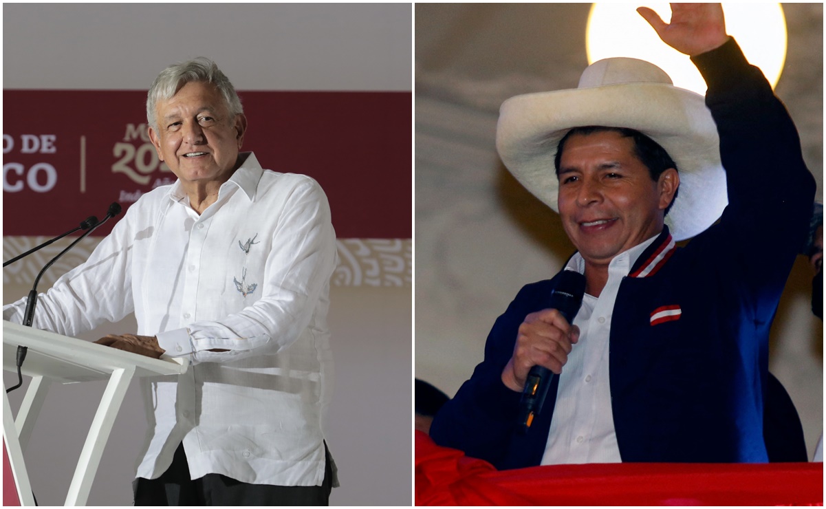 Nos da muchísimo gusto el triunfo de Pedro Castillo en Perú, dice AMLO sobre el presidente electo
