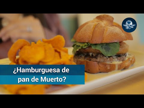 ¿Le entrarías a la hamburguesa de pan de muerto?