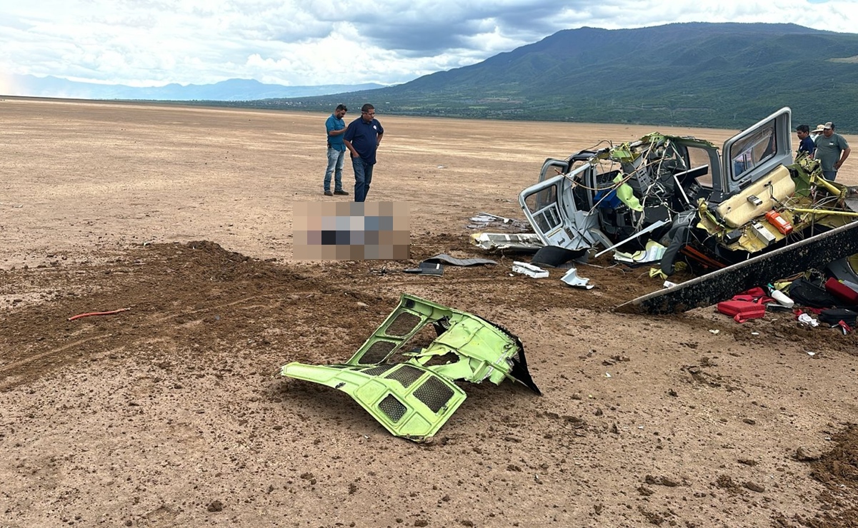 Se desploma helicóptero en Atoyac, Jalisco; hasta el momento se reportan 4 lesionados