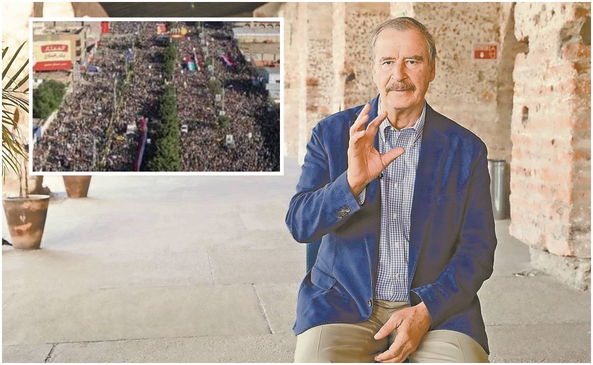 Vicente Fox confunde protestas pro-palestina con marcha en defensa del Poder Judicial