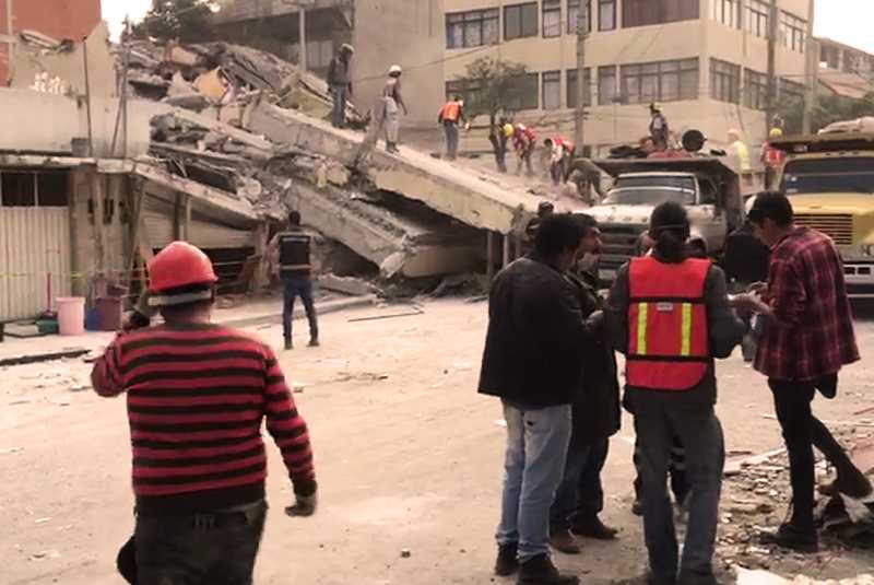 Así luce el Eje Central tras sismo