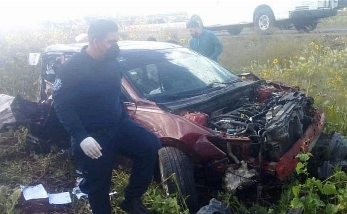 Ponchadura de un neumático, la causa del accidente fatal del senador por Tamaulipas, Faustino López y su esposa