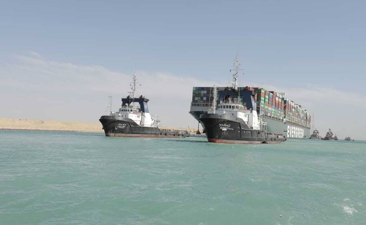 El Canal de Suez alista liberación del "Ever Given" tras pasar 3 meses retenido