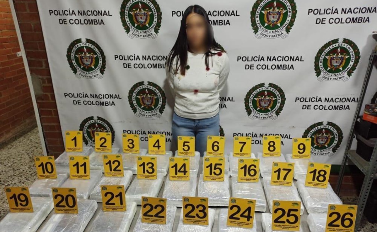 Caen tres “mulas” en Bogotá con 30 kilos de cocaína enviados a México 