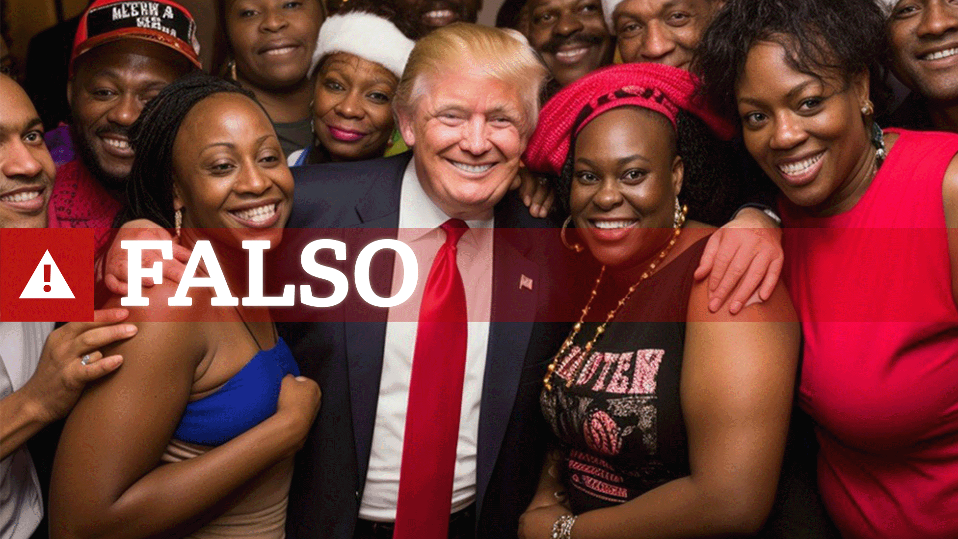Las imágenes falsas creadas con IA para intentar atraer el apoyo de los votantes negros hacia Trump