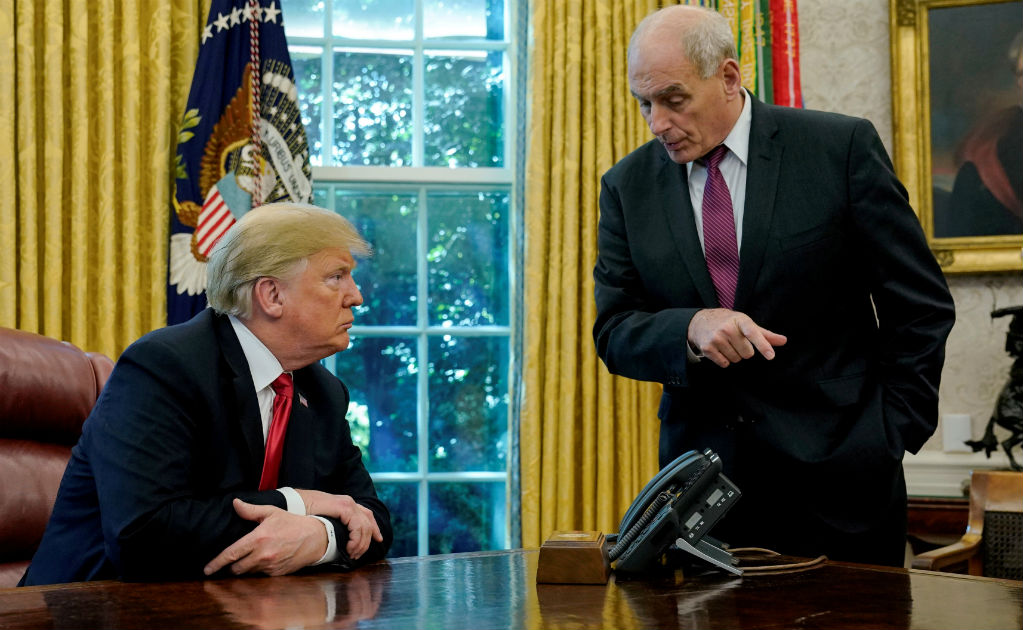 Trump anuncia la salida a fin de año de John Kelly