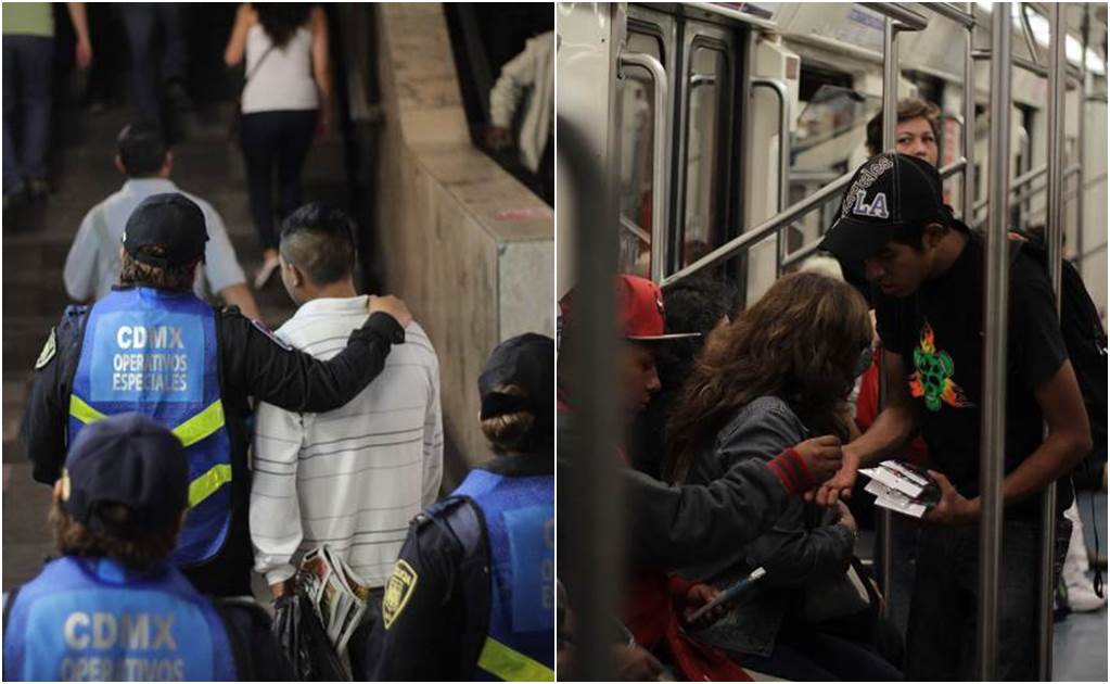 Mil policías participan en operativo contra “vagoneros” del Metro