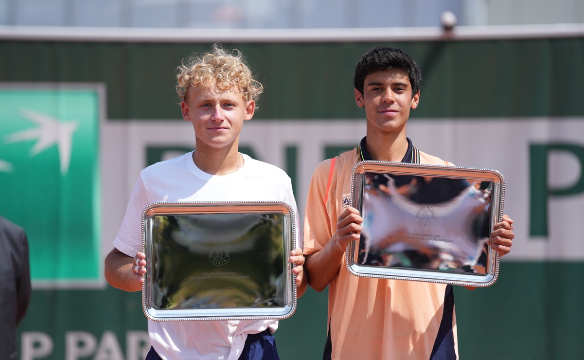 ¡Histórico! El mexicano Rodrigo Pacheco conquistó Roland Garros en dobles juniors junto a Yaroslav Demin