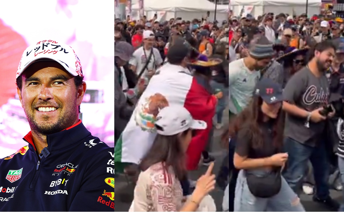 VIDEO: Mexicanos bailan ‘Payaso de Rodeo’ en el GP de Japón donde apoyan a Checo Pérez