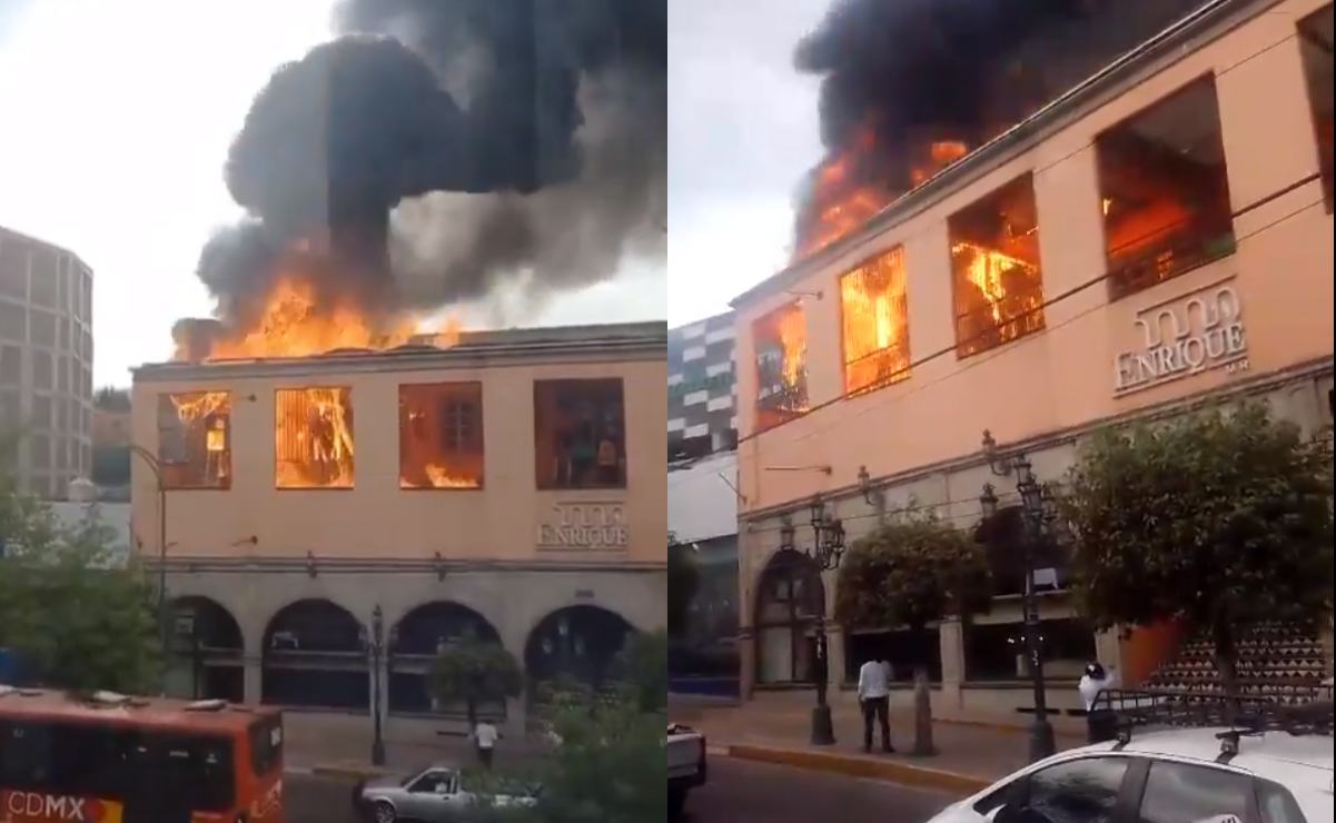 VIDEO: Reportan incendio en el restaurante Enrique en Tlalpan