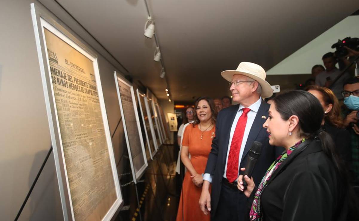 Senado inaugura junto a Ken Salazar la exposición “Portadas históricas de EL UNIVERSAL, relaciones diplomáticas México-EU”