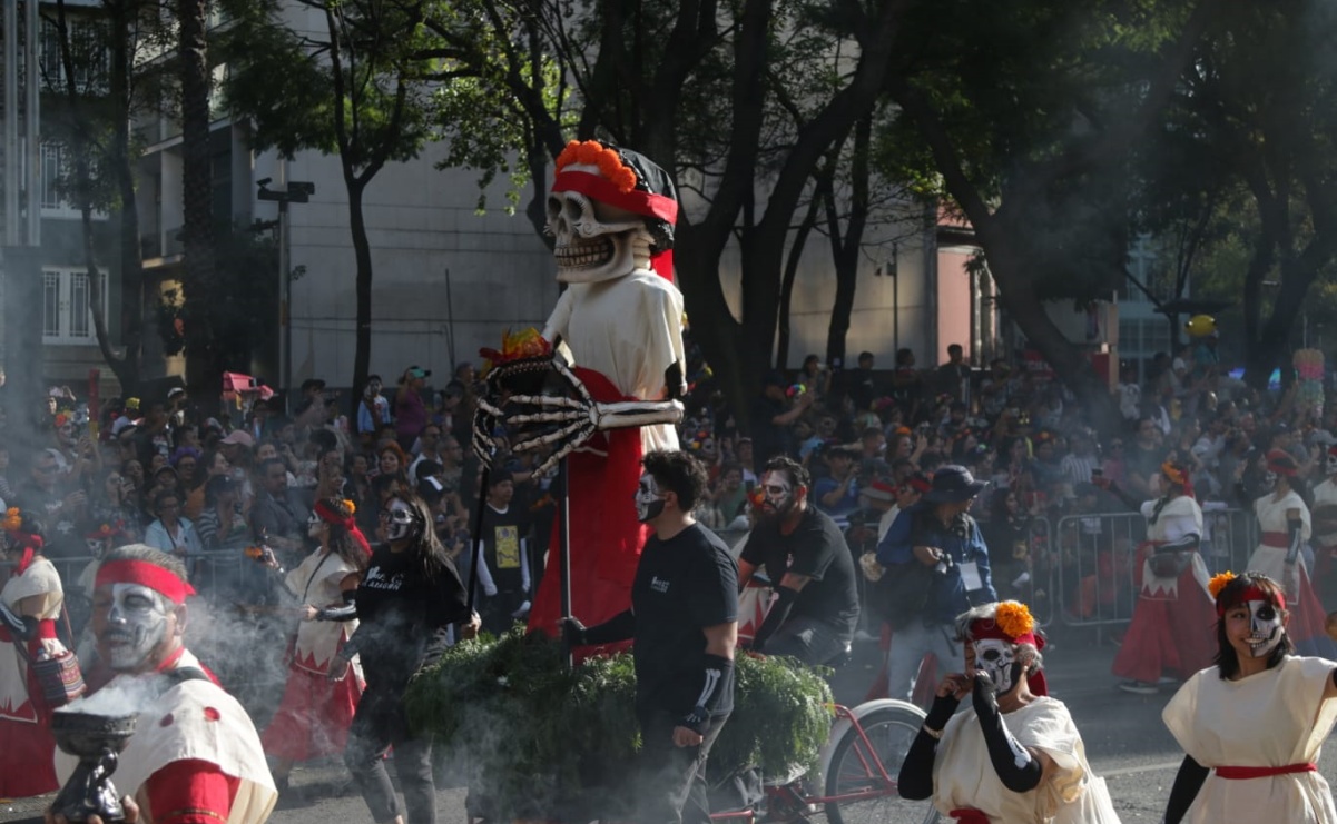 Así fue el banderazo de salida al Desfile de Día de Muertos 2023