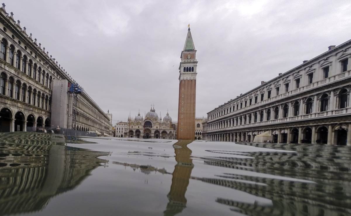 Venecia vuelve a inundarse; clausuran la Plaza de San Marcos