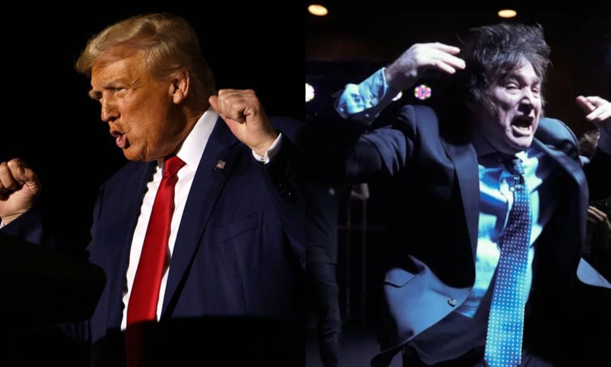 Donald Trump elogió el triunfo de Javier Milei en un video publicado en su propia red social 