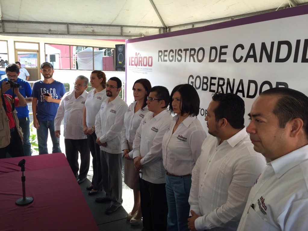 Candidatos a gobernador se registran en Q.Roo