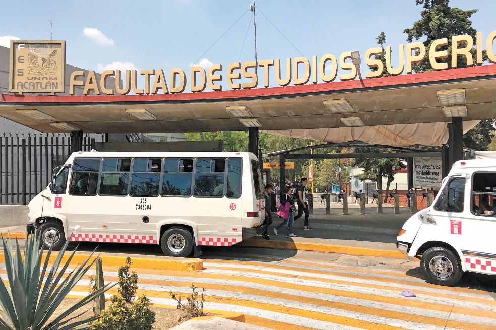 Piden seguridad en transportes a la FES Acatlán
