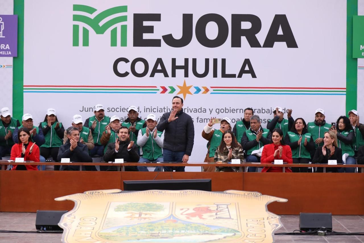 Se invertirán 6 mdp obras y programas sociales en 38 municipios como parte de la estrategia "Mejora Coahuila" 