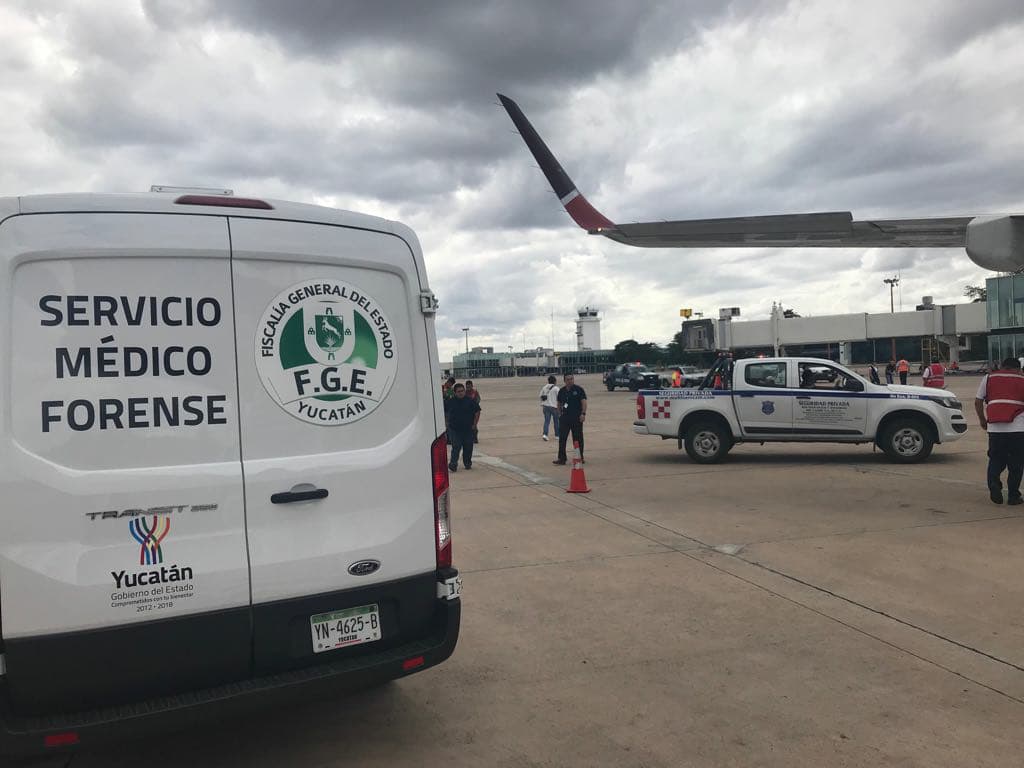 Fallece hombre salvadoreño en aeropuerto de Yucatán