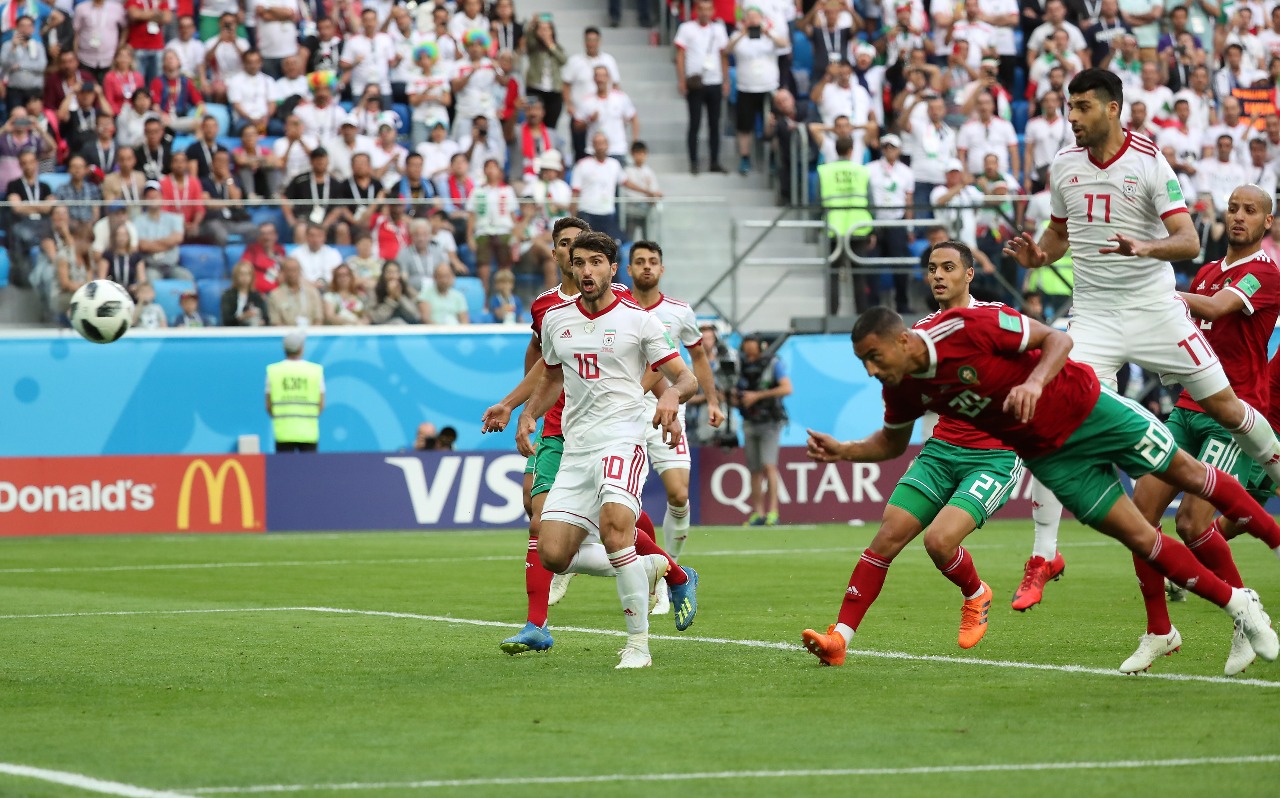 Irán gana de último minuto a Marruecos