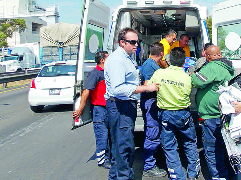 Mantienen sinergía ante accidentes viales  