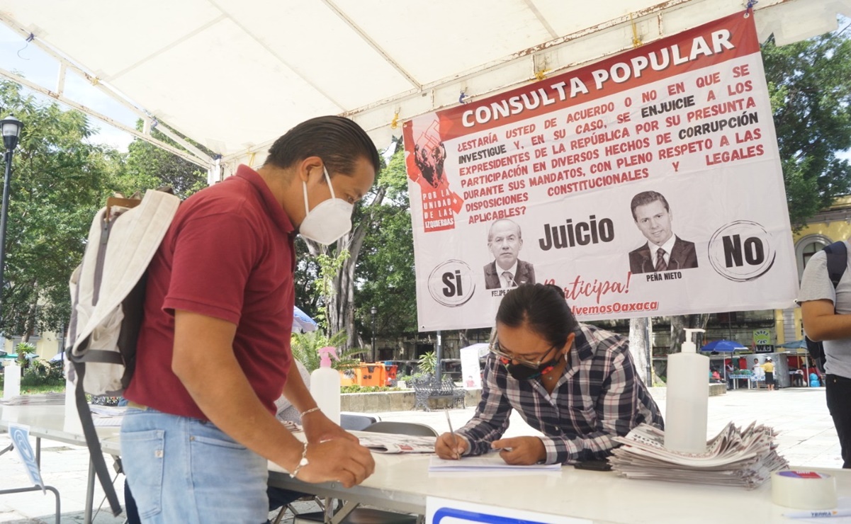 Morena arranca recolección de firmas en Oaxaca para enjuiciar a Peña Nieto y Calderón