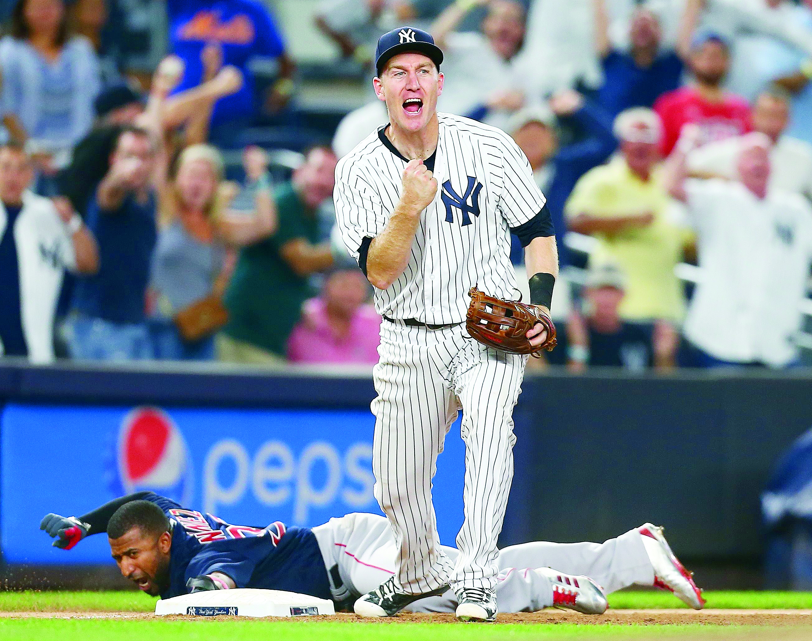 Voltereta en la octava de Yankees