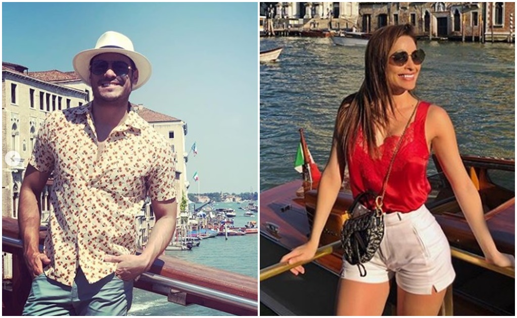 Carlos Rivera y Cynthia Rodríguez disfrutan de su amor en Italia