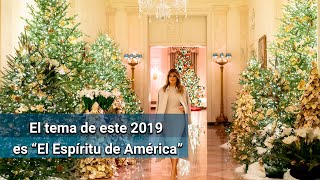 Melania Trump presenta la decoración navideña de la Casa Blanca del 2019