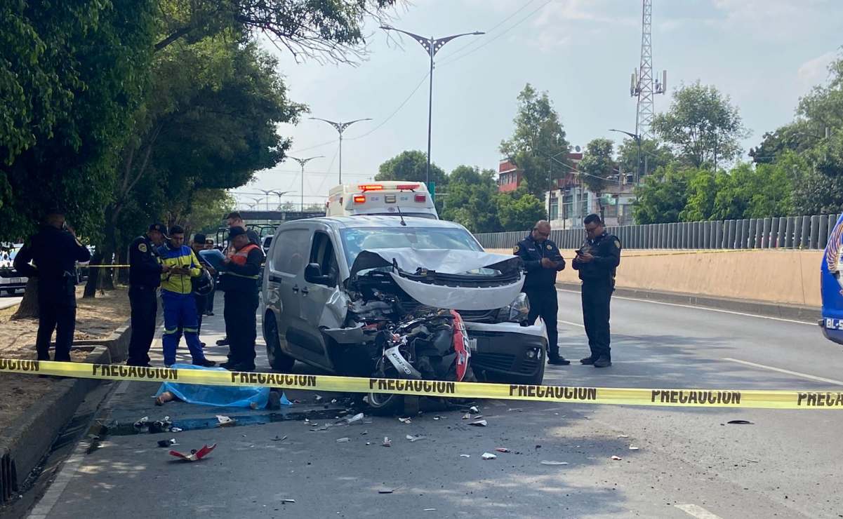 Motociclista pierde la vida al quedar prensada entre dos vehículos en avenida Aquiles Serdán