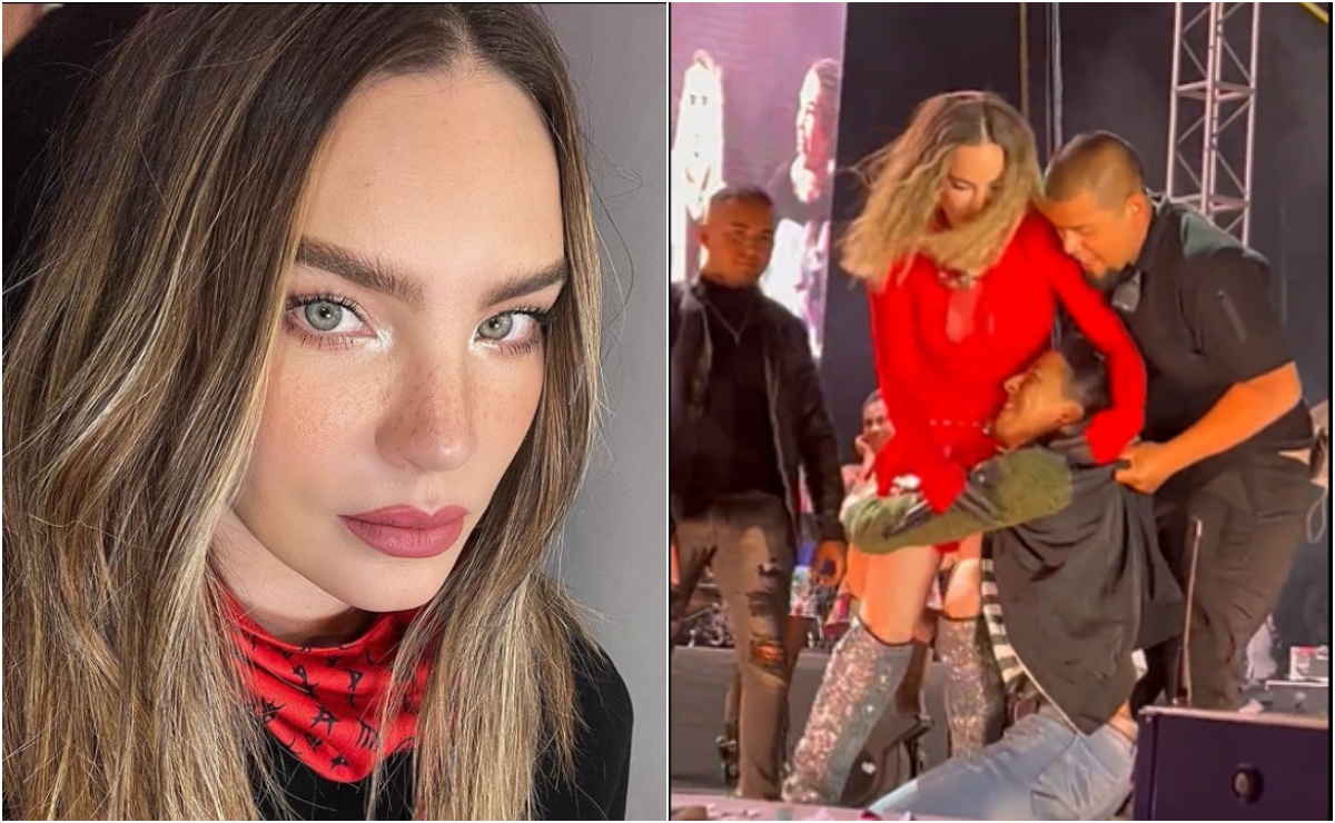 Belinda es víctima del entusiasmo de un fan durante su concierto, "Me lastimó"